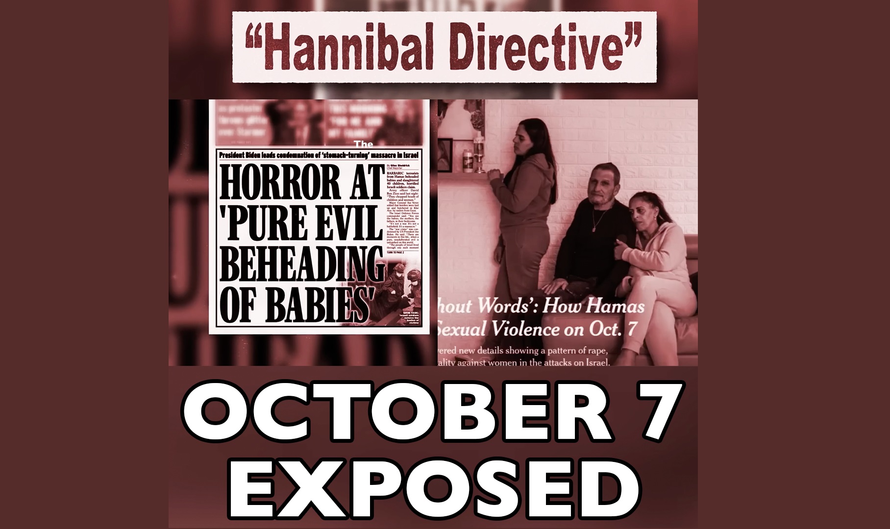 Must watch: Short Doco Exposing How Israel Lied About Baby Beheadings, Rape and Babies Cooked in an Oven, after an Oct 7th, Deliberately to Deceive Gullible Westerners who Believe Anything they are Told Without Question