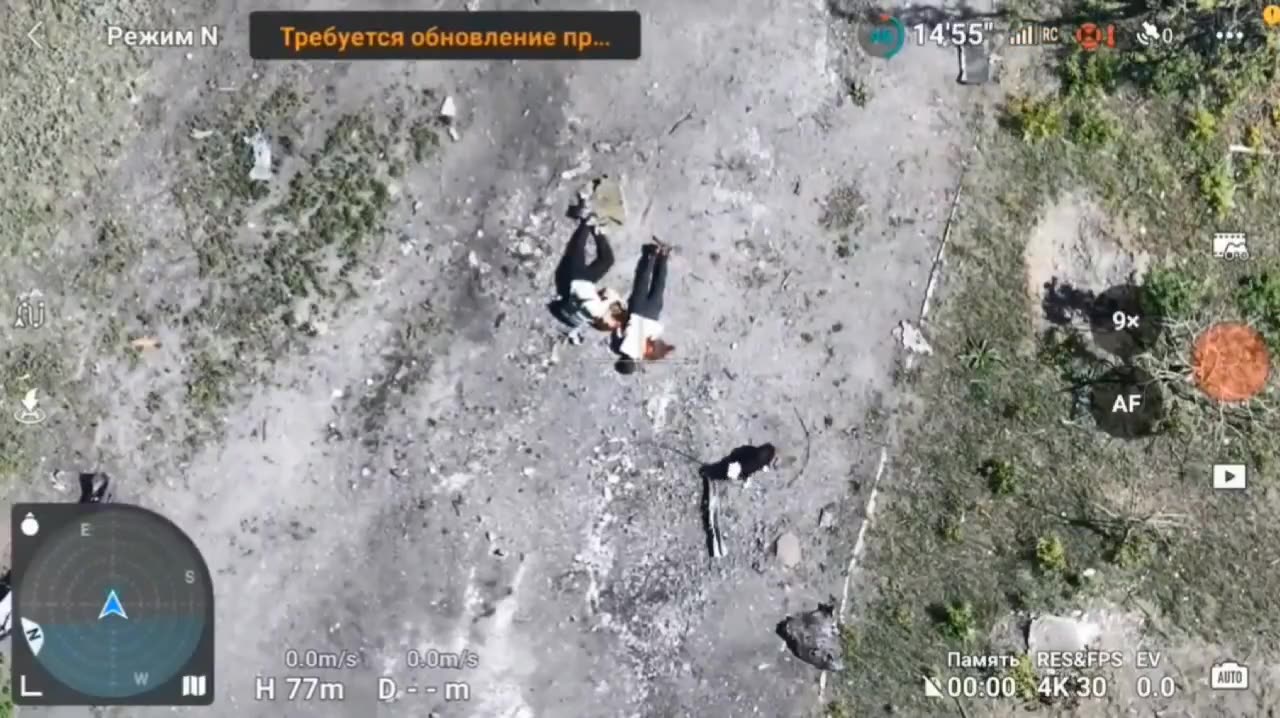 Heartbreaking Footage from Vovchansk: Ukrainian Armed Forces Nazis Bombs their own Ukrainian Civilians, who were Being Evacuated to a Safe Zone by Russian Soldiers Using a Drone