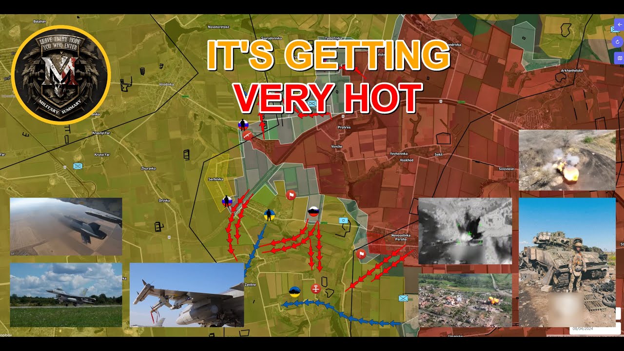 The Heat Luhansk Attacked With ATACMS F-16 Is Already Here Breakthrough At Toretsk. MS For 2024.08.4