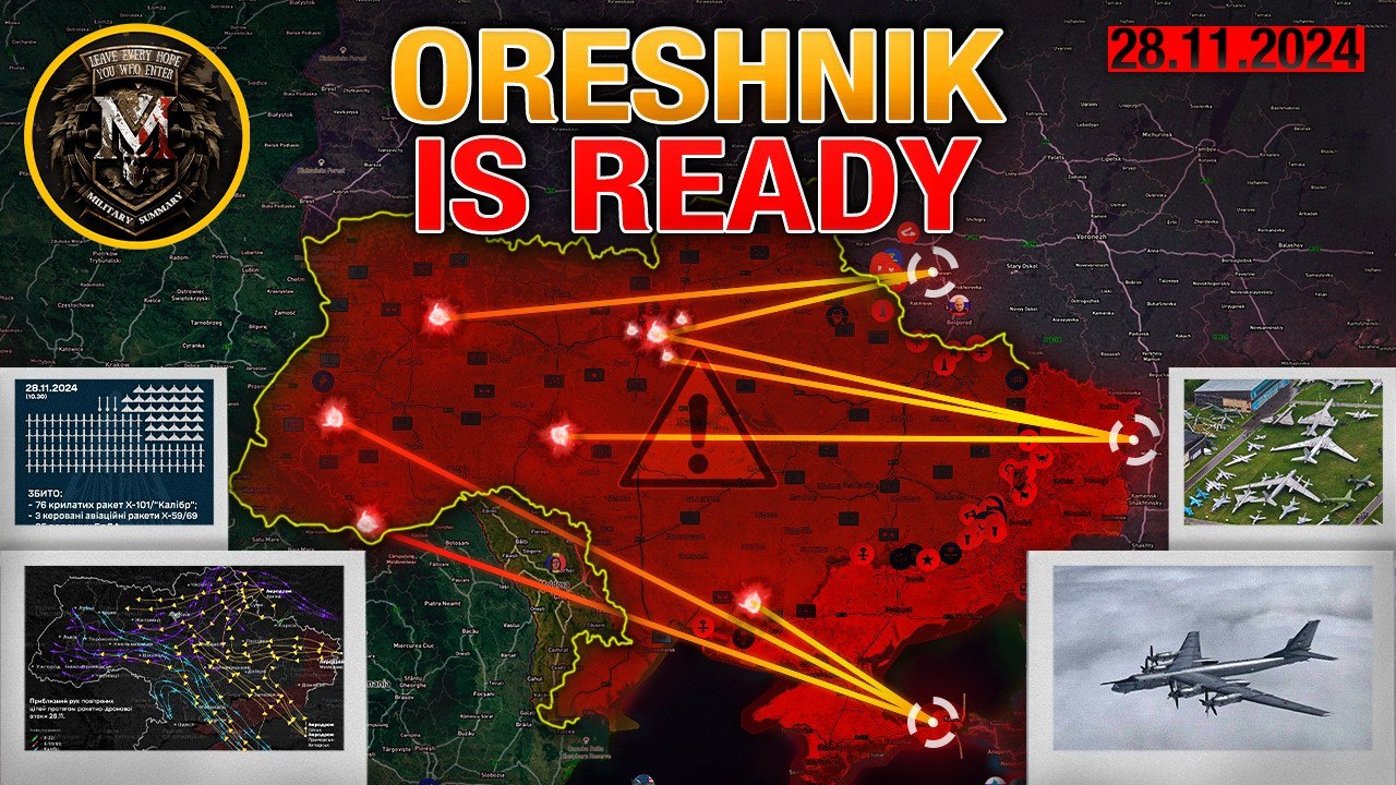 Harvest Time Energy Infrastructure At Limit Putin Reveals All His Cards Military Summary 2024.11.28