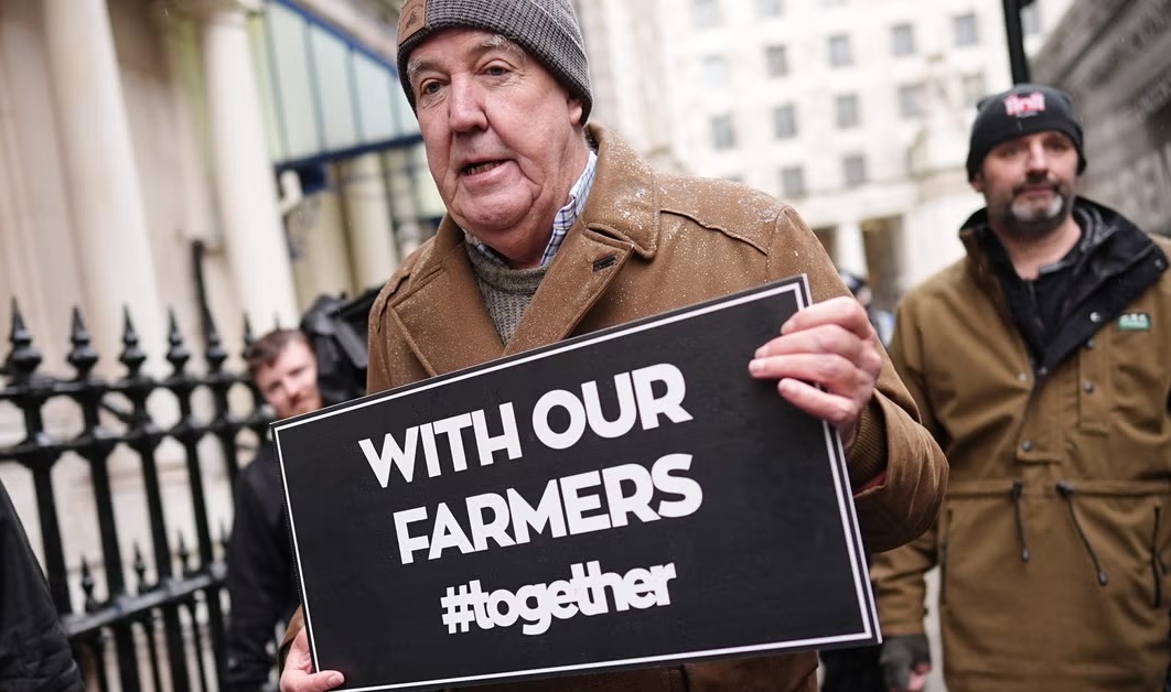 Jeremey Clarkson Standing up for UK Farmers at the Protest in London!