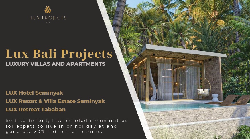 Ex Pat Communities in Bali- offering Investors 30% Pa Net Rentals – Only the Awake Can Apply. Kamala Harris Supporters and Pro Big Pharma Banned