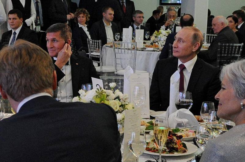 December 2015, Flynn Attended the 10-Year Anniversary Gala for Russian Media Outlet RT, and Sat Right Next to Putin