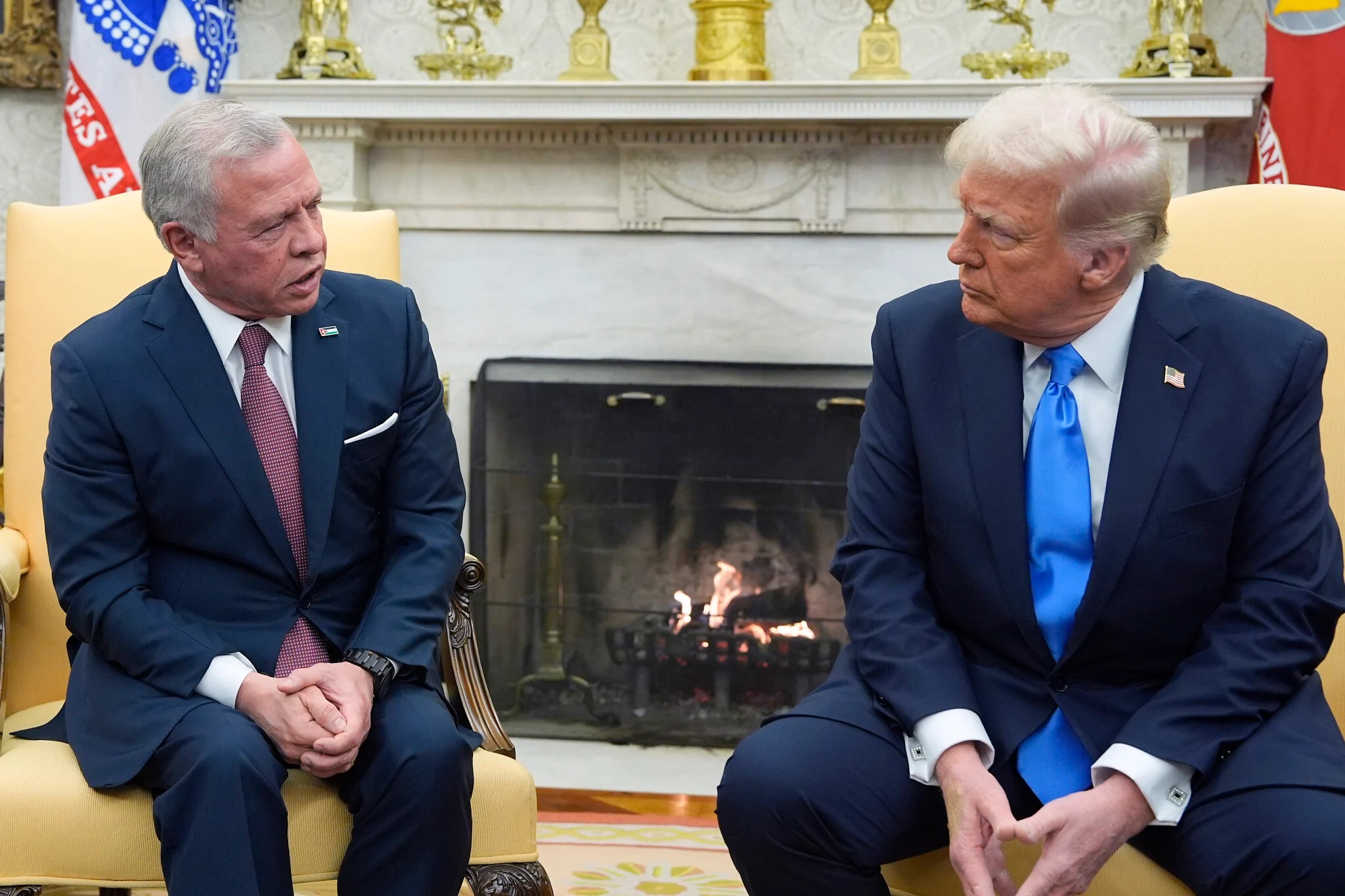 Q&A With Trump and the King of Jordan