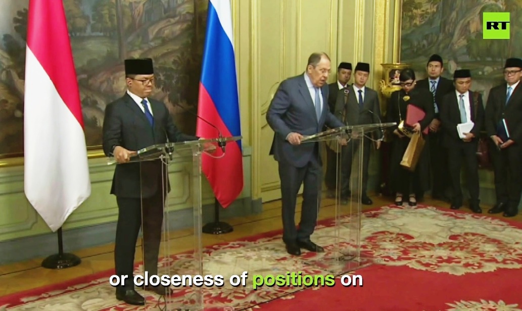 Russia & Indonesia Align on Most International Issues ‘Including Israel’s Attack on Iran’ – Lavrov