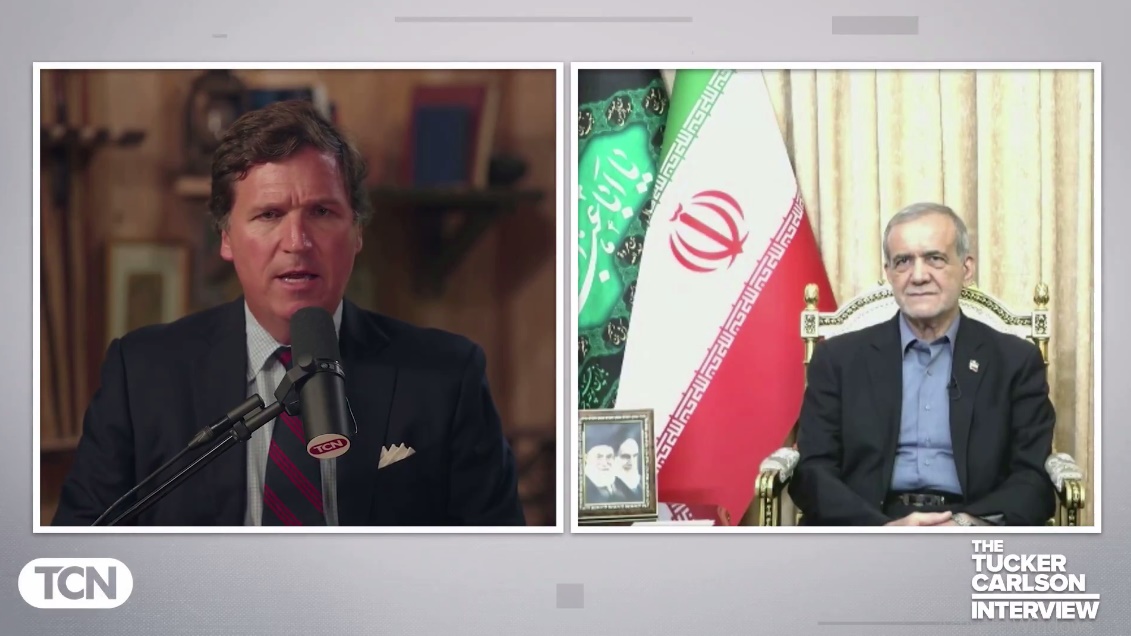 Iran Doesn’t Want War with US in any Way — Iranian Prez Pezeshkian Tells Tucker Carlson