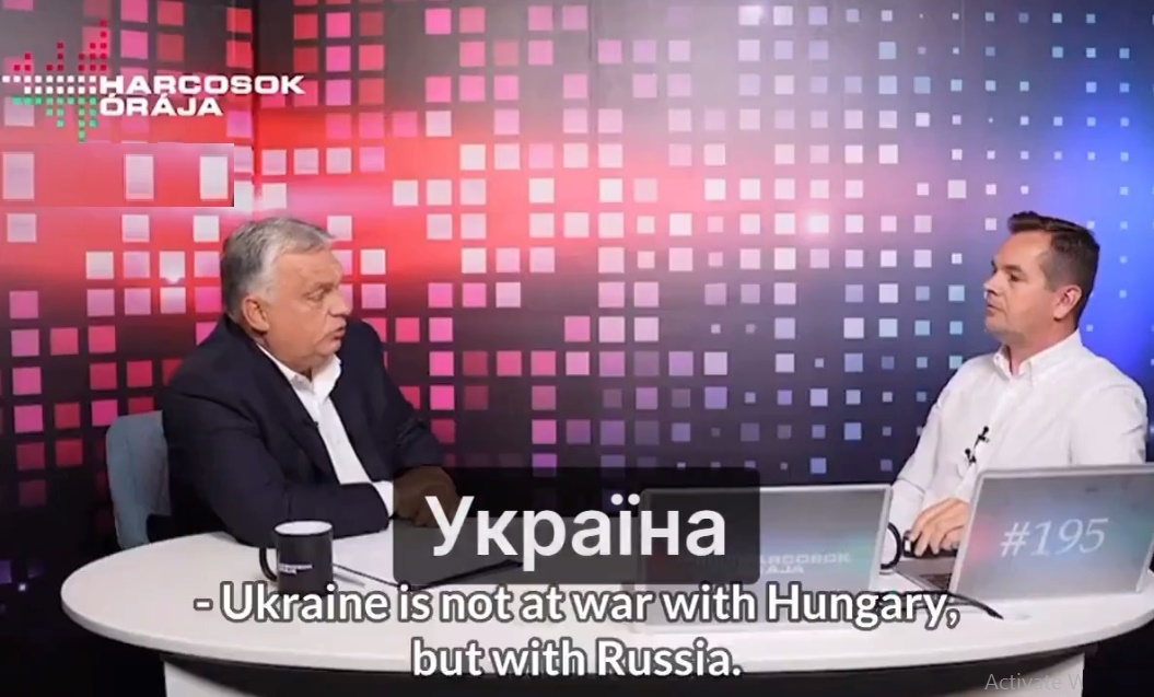 Ukraine is not a Sovereign Country and will “Disappear” if the West Stops Providing Assistance, Orbán said
