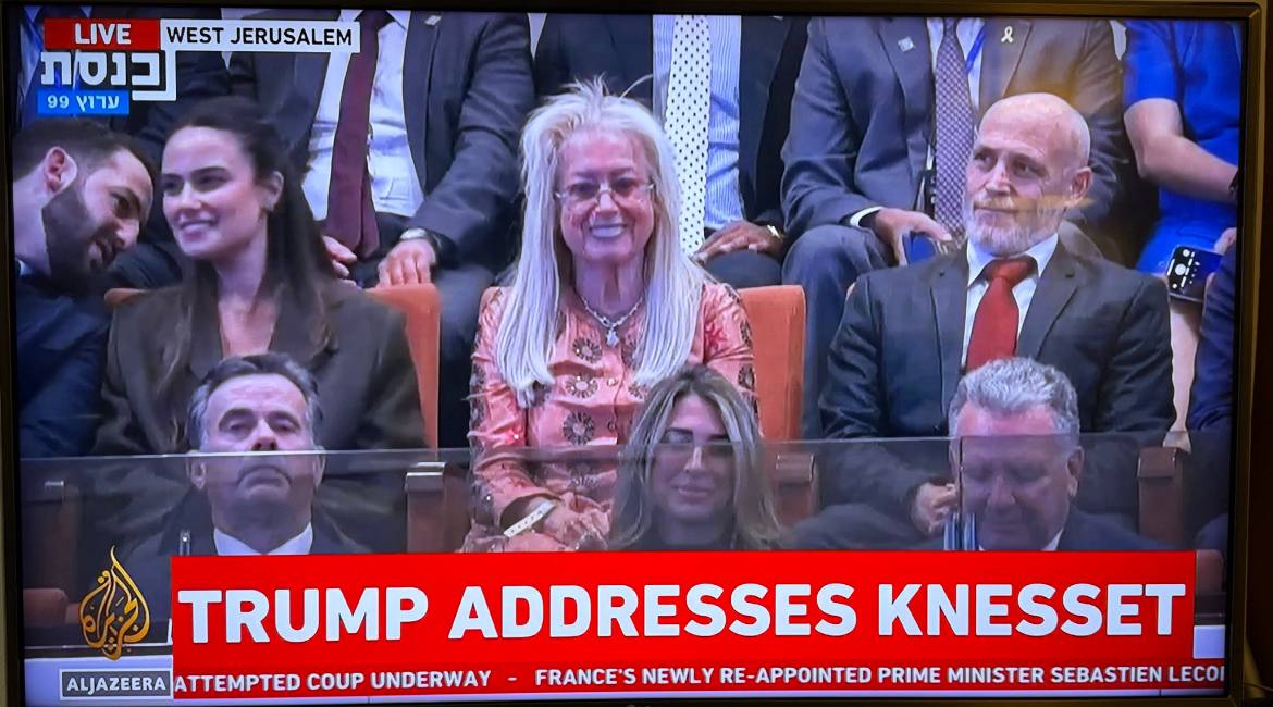 Trump on Israel lobby kingpin Miriam Adelson in the Knesset