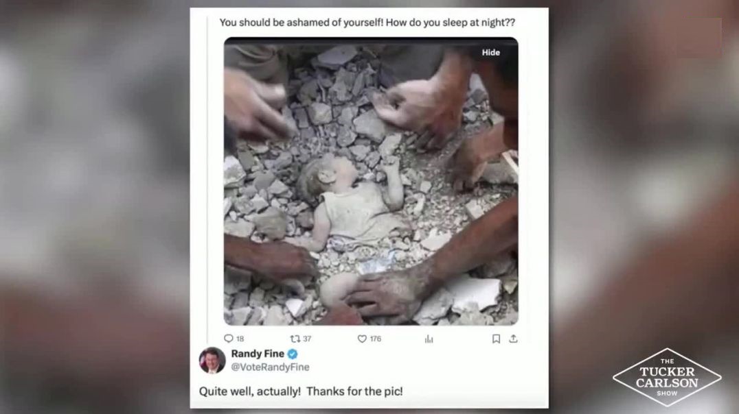 Tucker SHREDS Rep. Randy Fine for Laughing at Dead Palestinian Baby